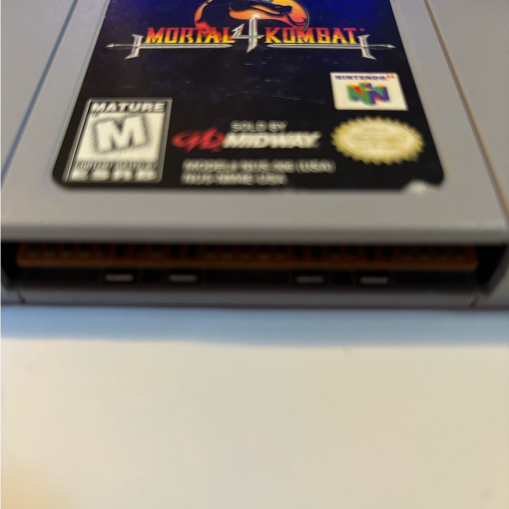 Nintendo 64 Mortal Kombat 4 Game Cartridge Tested And Working - Picture 4 of 5